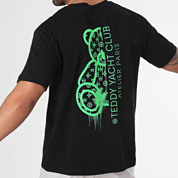Teddy Yacht Club - Oversize Camiseta Large Atelier De Couture Negro Verde