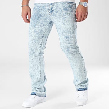 Ikao - Jeans flare con lavaggio blu