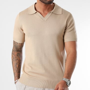LBO - Polo Manches Courtes Maille Fine 0958 Beige