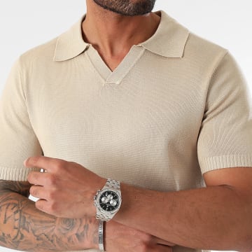 LBO - Polo Manches Courtes Maille Fine 0958 Beige