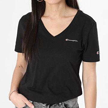 Champion - Camiseta cuello pico mujer 117368 Negro