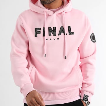  Final Club - Sweat Capuche Broderie Broderie Damier 1095 Rose