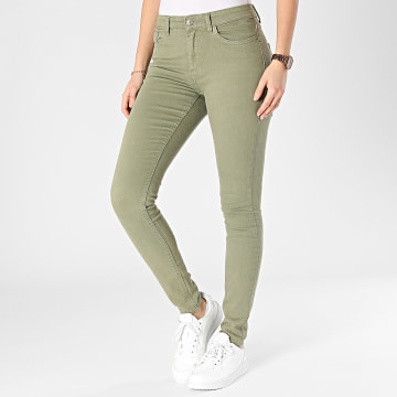Only - Jeans skinny da donna Blush Green Khaki