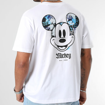 Mickey - Tee Shirt Mickey Front Hand Los Angeles Blanc
