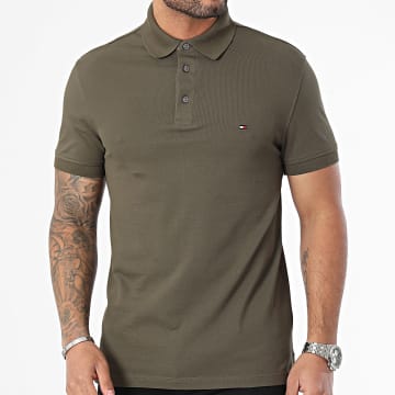 Tommy Hilfiger - Polo Manches Courtes Slim 7771 Vert Kaki