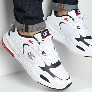 Champion - Ramp Up Ripstop S22170 Bianco Navy Red Sneakers