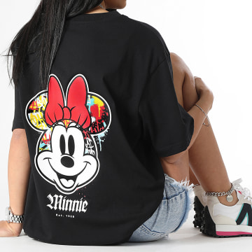 Minnie - Camiseta Mujer Minnie Mano Delantera Chicago Negro