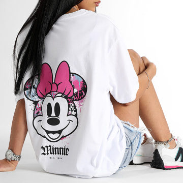 Minnie - Tee Shirt Femme Minnie Front Hand Madrid Blanc