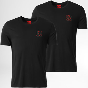 HUGO - Lote de 2 camisetas Dimento 50492550 Negro
