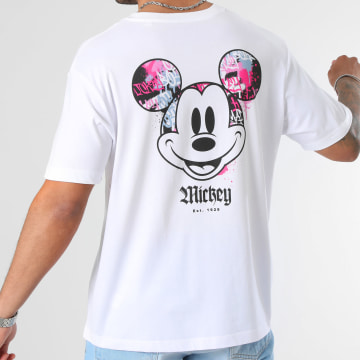 Mickey - Tee Shirt Mickey Front Hand Madrid Blanc