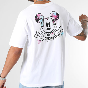 Mickey - Tee Shirt Mickey Back Hand Vice Blanc