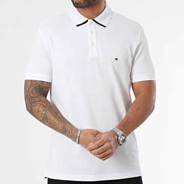 Tommy Hilfiger - Polo Manches Courtes Monotype Undercollar 4754 Blanc