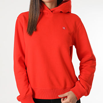 Calvin Klein - Felpa con cappuccio da donna 3227 Rosso