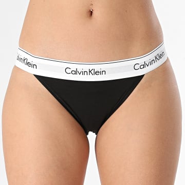 Calvin Klein - Braguitas de pierna alta para mujer QF4977A Negro