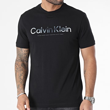 Calvin Klein - Tee Shirt Diffused Logo 2497 Noir