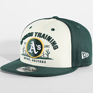 New Era - Oakland Athletics 9Fifty Snapback Cap 60433561 Verde Scuro Beige