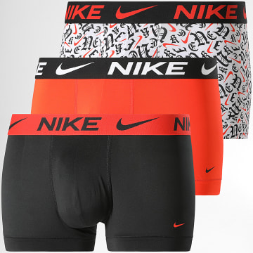  Nike - Lot De 3 Boxers Dri-Fit Essential Micro KE1156 Blanc Noir Orange