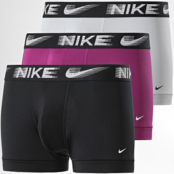  Nike - Lot De 3 Boxers Dri-Fit Essential Micro KE1156 Noir Gris Violet
