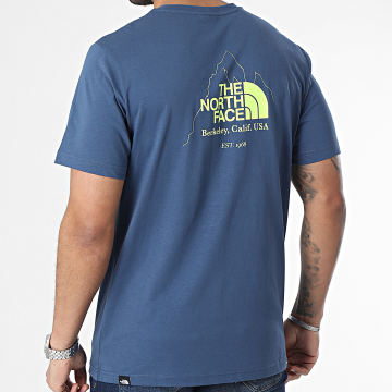  The North Face - Tee Shirt Biner Graphic 4 A894Z Bleu Marine
