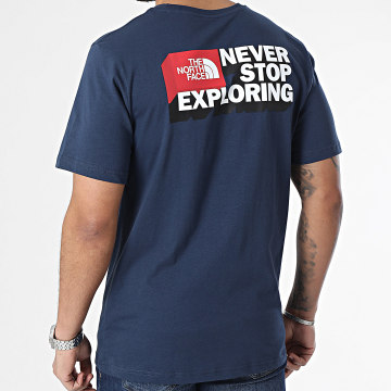  The North Face - Tee Shirt NSE Graphic A8953 Bleu Marine
