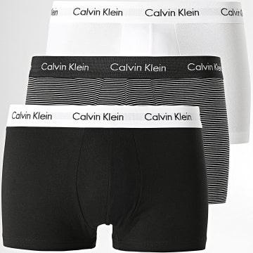 Calvin Klein - Lot De 3 Boxers U2664G Blanc Noir
