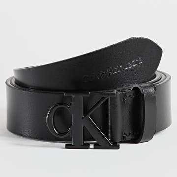 Calvin Klein - Cintura rotonda da donna in pelle mono nero