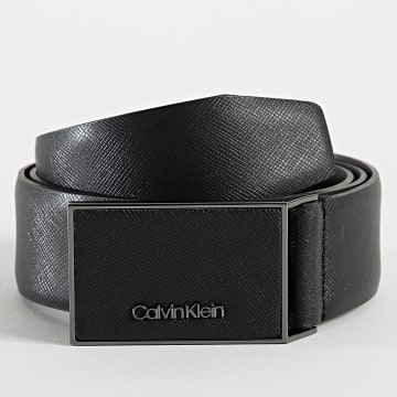 Calvin Klein - Cinturón de piel con incrustaciones 1761 Negro