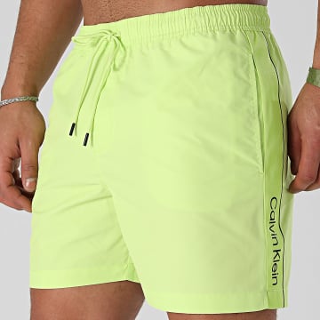Calvin Klein - Shorts de baño medianos con cordón 0958 Fluo Green