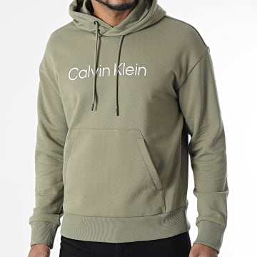  Calvin Klein - Sweat Capuche Hero Logo Comfort 1345 Vert Kaki