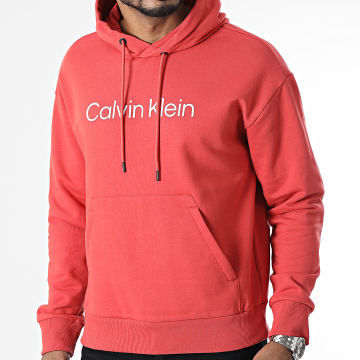 Calvin Klein - Felpa con cappuccio Hero Logo Comfort 1345 Rosso