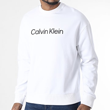 Calvin Klein - Sweat Crewneck Logo Comfort 2956 Blanc