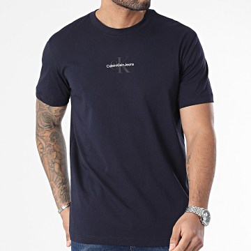 Calvin Klein - Tee Shirt Col Rond 3483 Bleu Marine