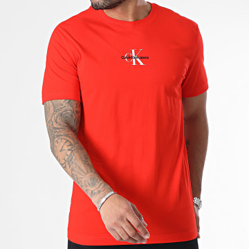 Calvin Klein - Camiseta cuello redondo 3483 Rojo