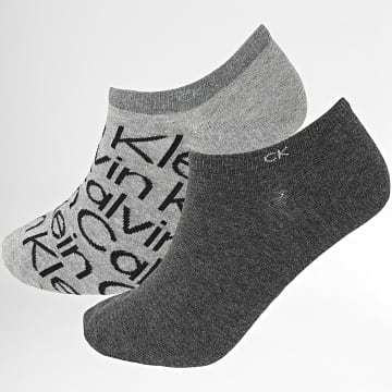 Calvin Klein - Lote de 2 pares de calcetines 701226656 Blanco Negro
