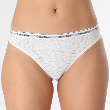 Calvin Klein - Tanga de mujer QD5051E Blanco