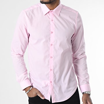 Classic Series - Chemise Manches Longues Slim Rose