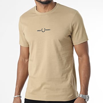 Fred Perry - Tee Shirt Embroidered Logo M4580 Beige