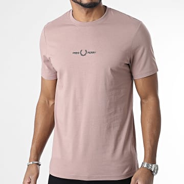 Fred Perry - Tee Shirt Embroidered Logo M4580 Rose