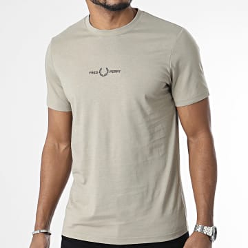 Fred Perry - Tee Shirt Embroidered Logo M4580 Gris