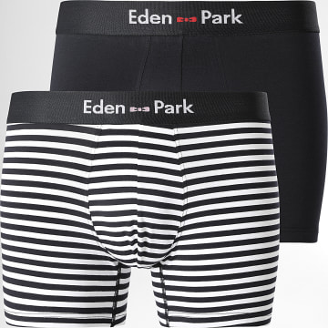 Eden Park - Set di 2 boxer EP1221H39P2 blu navy bianco