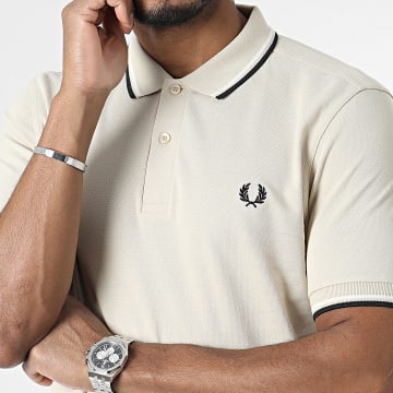  Fred Perry - Polo Manches Courtes Twin Tipped M3600 Beige