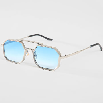 LBO - Lunettes De Soleil Bleu Dégradé Argenté