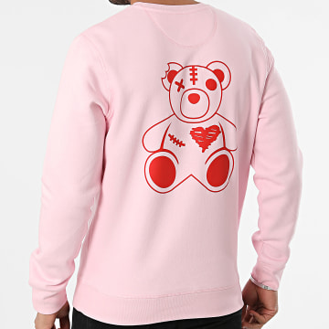 Sale Môme Paris - Felpa girocollo Valentine Pink Teddy