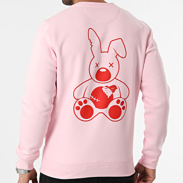 Sale Môme Paris - Felpa girocollo Valentine Pink Rabbit