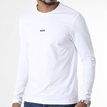 BOSS - Camiseta de manga larga Chark 50473286 Blanca