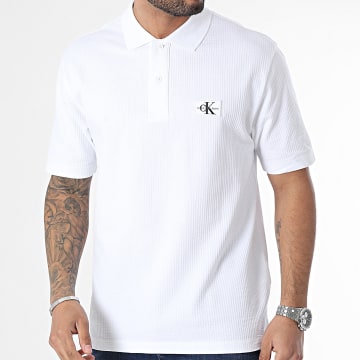  Calvin Klein - Polo Manches Courtes Relaxed Fit 5433 Blanc