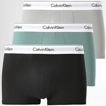  Calvin Klein - Lot De 3 Boxers NB2380A Gris Vert Noir