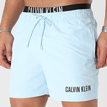 Calvin Klein - Short De Bain Medium Double WB 0992 Bleu Clair