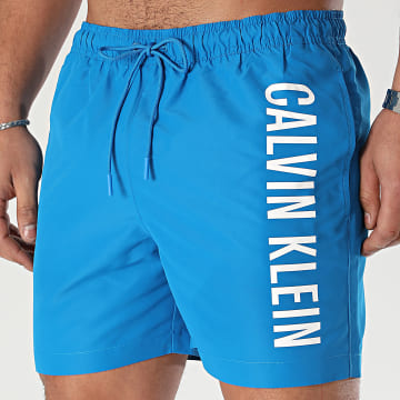Calvin Klein - Pantalón corto de baño con cordón mediano 1004 Azul