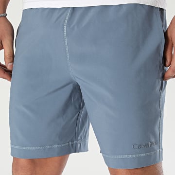 Calvin Klein - GMS4S835 Pantaloncini da jogging blu ardesia